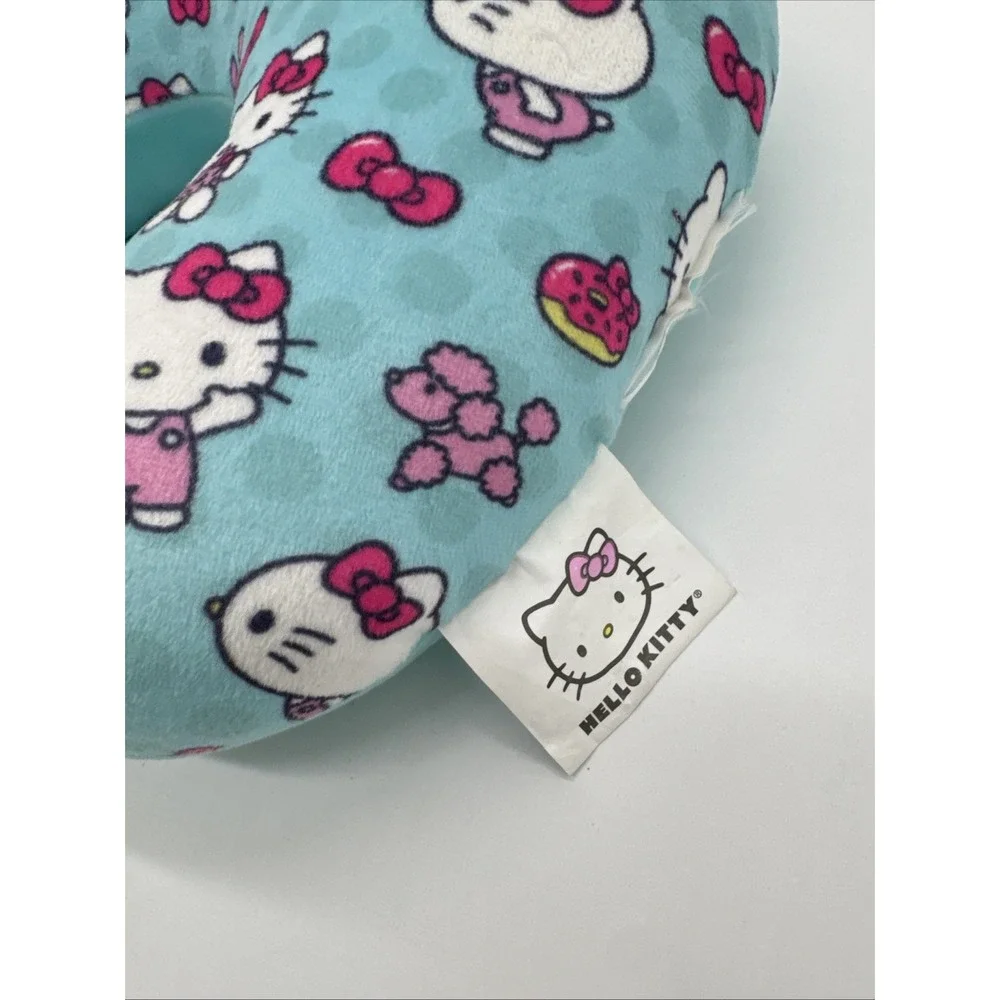 HELLO KITTY GIRLS TRAVEL‎ COMFORT PILLOW Blue By Sanrio Plush